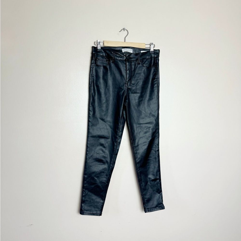 CLEARANCE! Black Sanctuary “Leather” Coated Skinny Ankle Pants Size 6 EUC